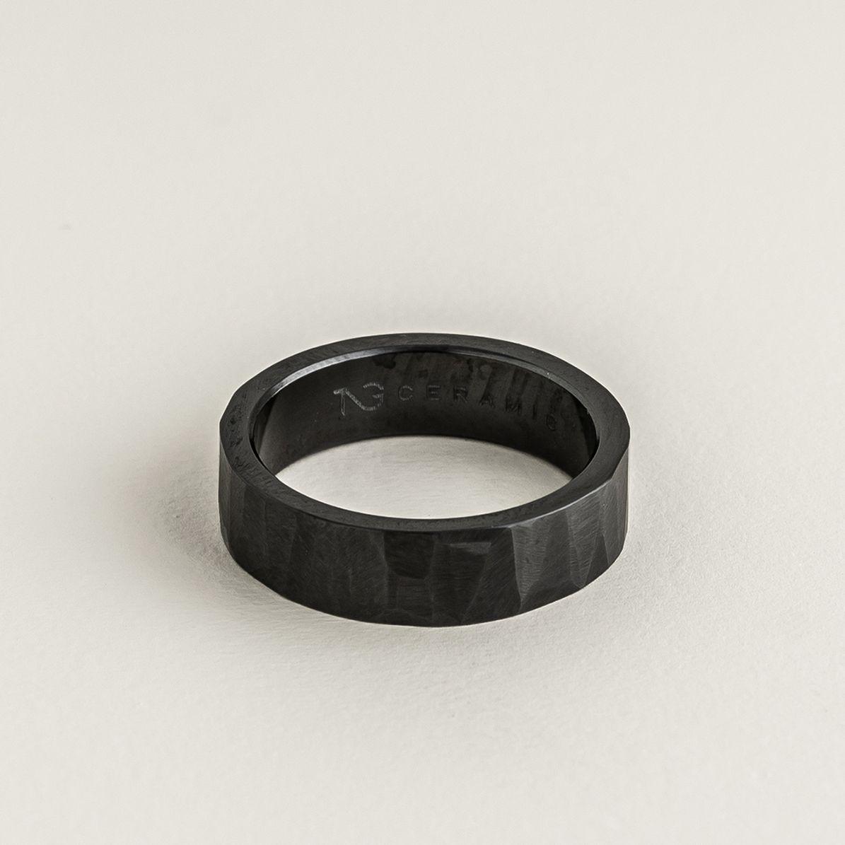 Matte Black Bts Jung kook name Craved Ring For Men